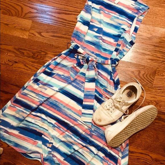 Pink and blue dress - Picture 1 of 1